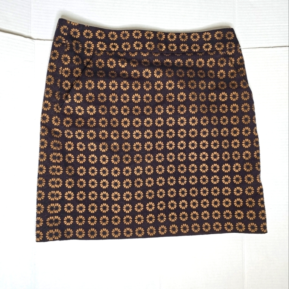 Ann Taylor Loft Flower Print Skirt